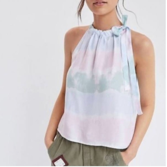 Anthropologie Cloth & Stone Tops - Anthropologie Cloth &Stone Tie -Neck Halter Tank, Small.   GD889
